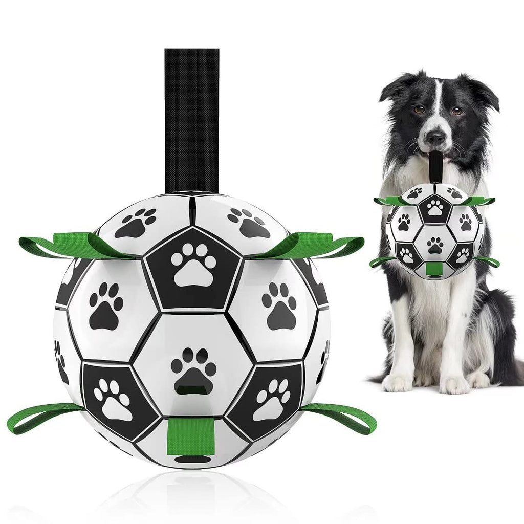 Pelota de fútbol interactiva para perros