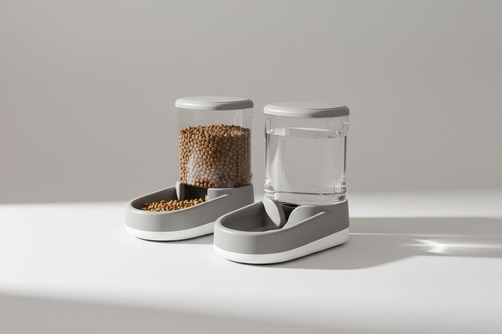 Comedero automático para mascotas con dispensador de agua